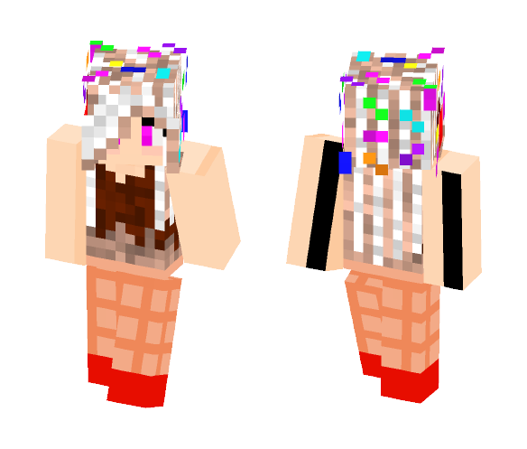 Download Free Ice Cream ~ ! Skin for Minecraft image 1 Ice Cream ~ ! - Female Minecraft Skins - image 1