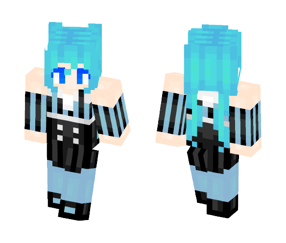 Hatsune Miku - Hiatus Ver. [FIXED] - Female Minecraft Skins - image 1