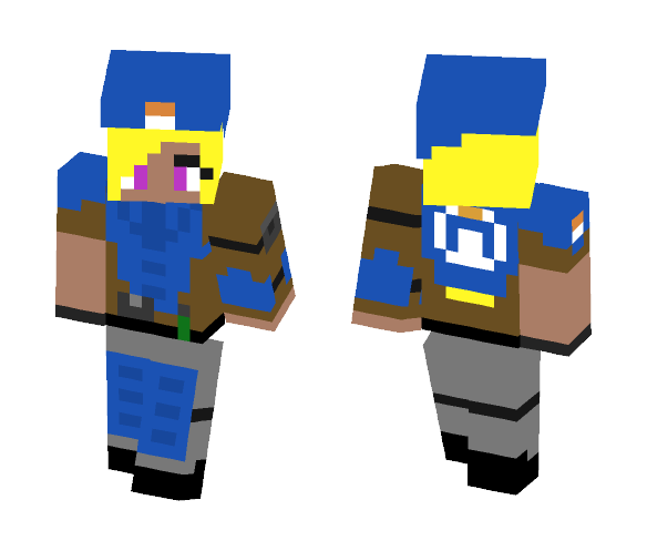 Soldier girl [Overwatch] - Girl Minecraft Skins - image 1