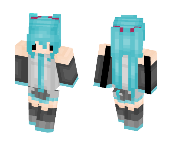 Cliche .3. Hatsune Miku - Female Minecraft Skins - image 1
