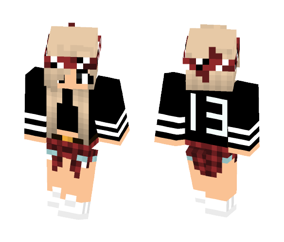Tenenage Flower Girl With Skirt - Girl Minecraft Skins - image 1