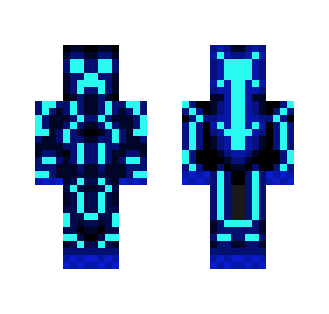 Blue Creeper - Male Minecraft Skins - image 2