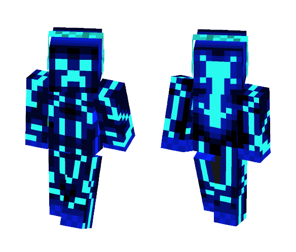Blue Creeper - Male Minecraft Skins - image 1