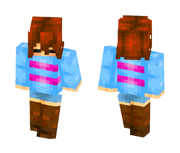 Undertale - Frisk (better in 3D) - Interchangeable Minecraft Skins - image 1