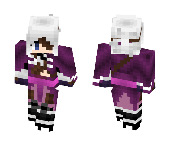 Genderbent Motochika Chosukabe - Female Minecraft Skins - image 1