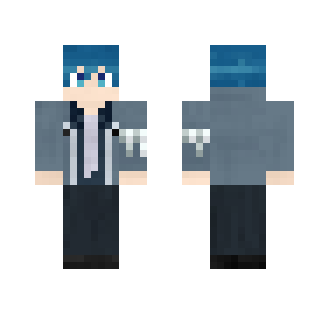 Anime Guy with Blue Hair (Request)