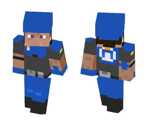 Overwatch soldier - Male Minecraft Skins - image 1
