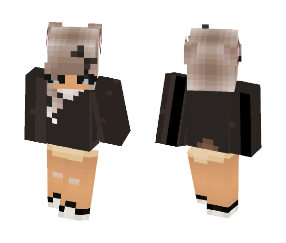 Kawaii Bear Girl version - Girl Minecraft Skins - image 1
