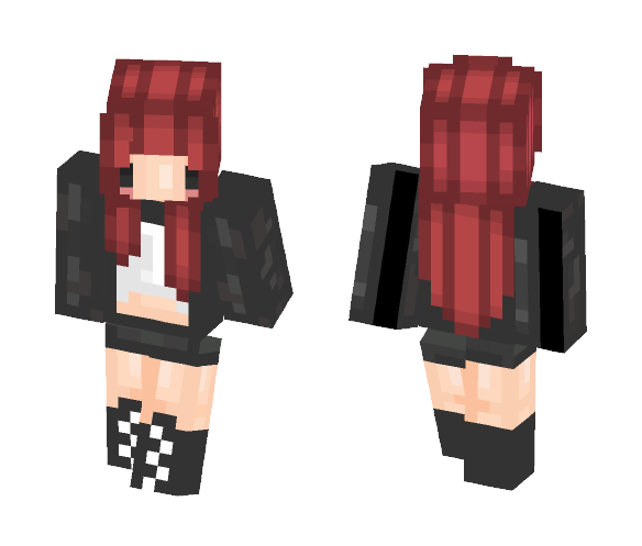 Download Free Colab with my girl MittyKawaiian Skin for Minecraft image 1 Colab with my girl MittyKawaiian - Girl Minecraft Skins - image 1
