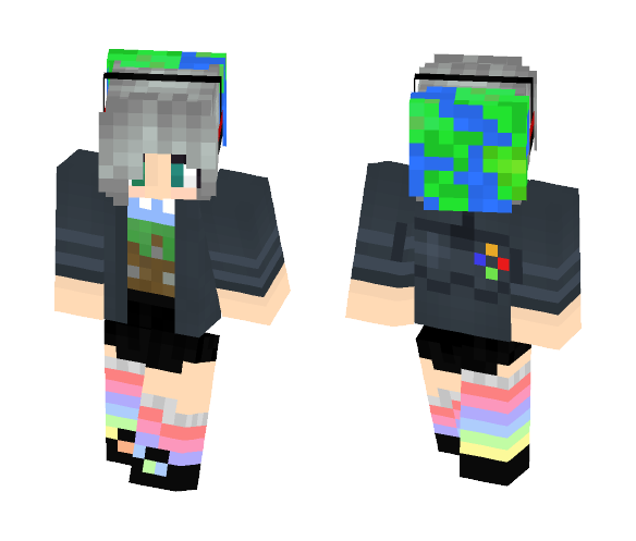 Download Free Me The Geek ~Online Persona Contest Skin for Minecraft image 1 Me The Geek ~Online Persona Contest - Female Minecraft Skins - image 1
