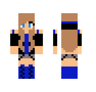 Black and blue rebel girl