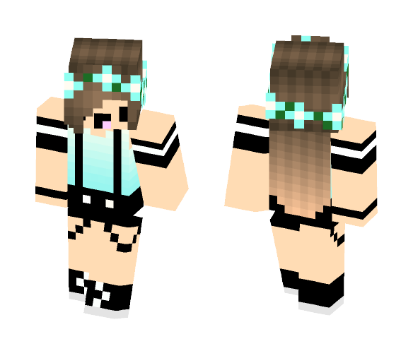 Download Free The sports girl Skin for Minecraft image 1 The sports girl - Girl Minecraft Skins - image 1