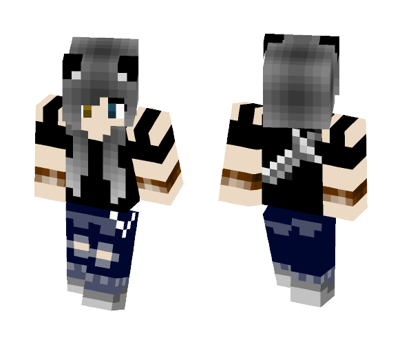 Wolf girl - Girl Minecraft Skins - image 1