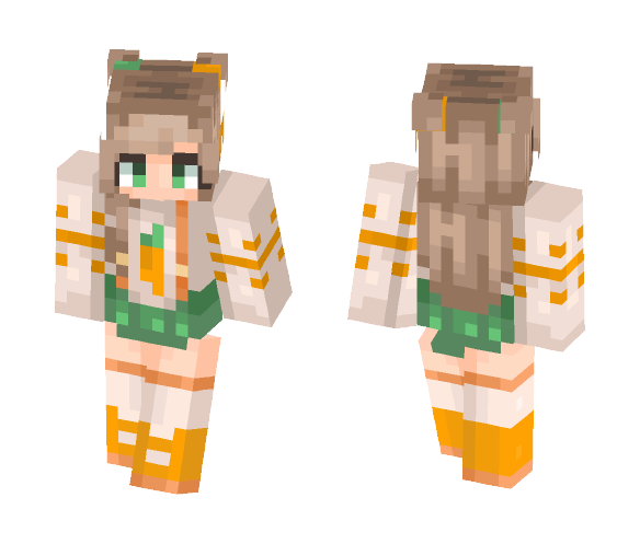 Download Free ≧ω≦ Molly ≧ω≦ Carrot Gal Skin for Minecraft image 1 ≧ω≦ Molly ≧ω≦ Carrot Gal - Female Minecraft Skins - image 1