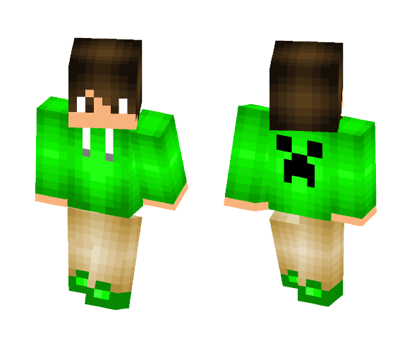 Creeper Hoodie Boy - Boy Minecraft Skins - image 1