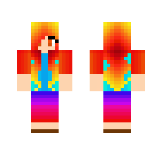 Flame Haired Rainbow Girl