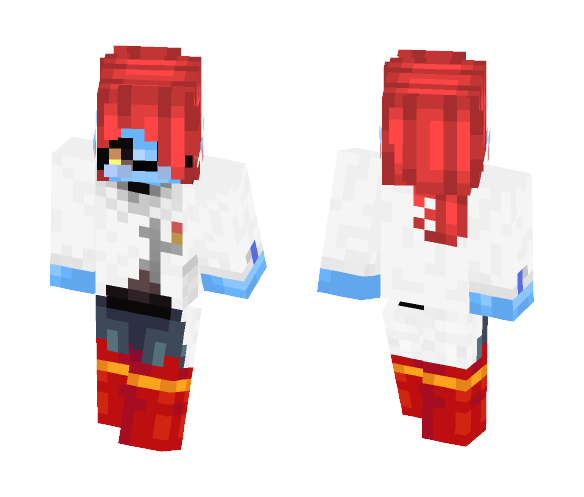 *Little Sansy~* -Underswap Undyne - Female Minecraft Skins - image 1