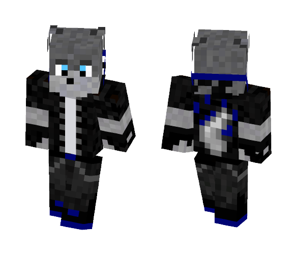 Wolf Boy Blue - Boy Minecraft Skins - image 1
