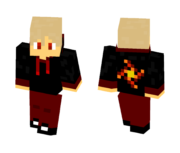 Big flower spiral hoodie - Male Minecraft Skins - image 1