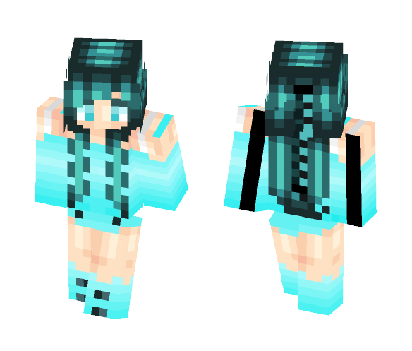 Blue Girl - Girl Minecraft Skins - image 1