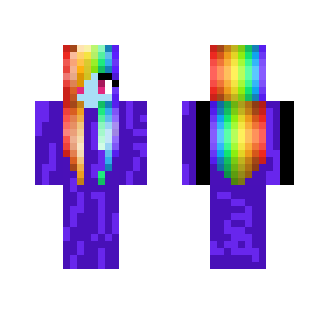 Wansie Rainbow Dash - Female Minecraft Skins - image 2
