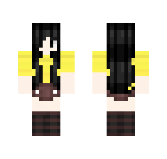 Black haired girl~ - Color Haired Girls Minecraft Skins - image 2