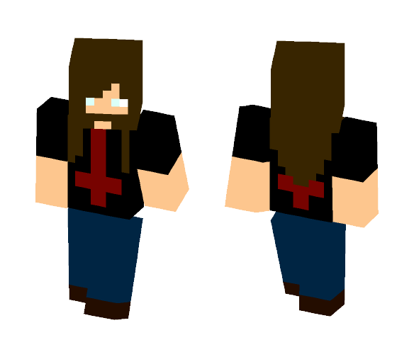 (Online Persona) Metalhead - Male Minecraft Skins - image 1