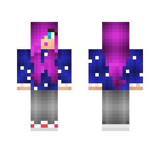 Pink Hair Girl - Color Haired Girls Minecraft Skins - image 2