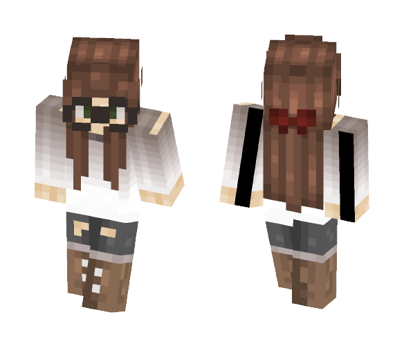 Download Free "Nerdy" Girl o-o/ Skin for Minecraft image 1 "Nerdy" Girl o-o/ - Girl Minecraft Skins - image 1