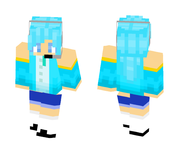 Blue Girl - Girl Minecraft Skins - image 1