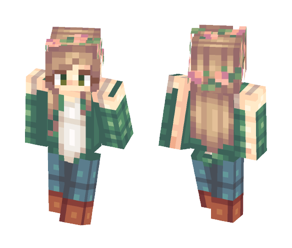 BrǐtBrǐtt~ Oh a flower crown - Flower Crown Minecraft Skins - image 1