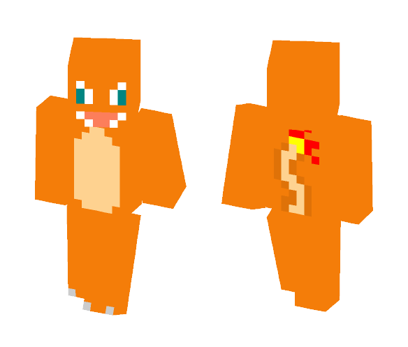 #004 Charmander - Interchangeable Minecraft Skins - image 1