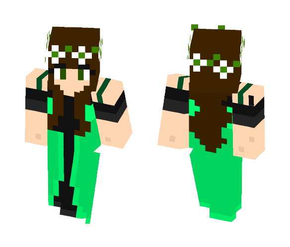 Download Free princess Rebecca jade Skin for Minecraft image 1 princess Rebecca jade - Female Minecraft Skins - image 1
