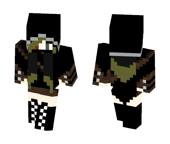Download Free Demon Assassin Girl Skin for Minecraft image 1 Demon Assassin Girl - Girl Minecraft Skins - image 1