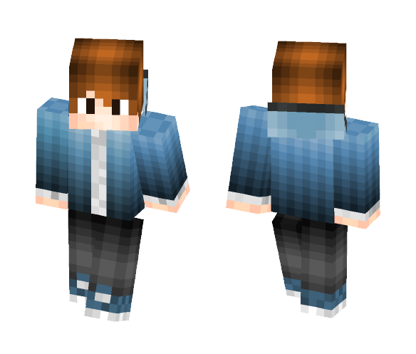 Blue Gamer - Male Minecraft Skins - image 1