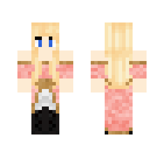 Noble Girl Pink Gown - Girl Minecraft Skins - image 2