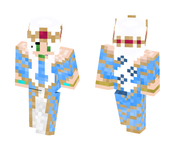 Light Blue Empress Dress - Female Minecraft Skins - image 1