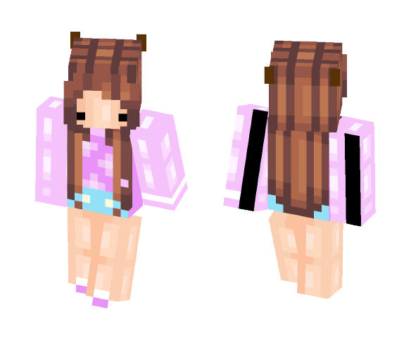 Download Free ~c u t i e~ The girl in Purple Skin for Minecraft image 1 ~c u t i e~ The girl in Purple - Girl Minecraft Skins - image 1
