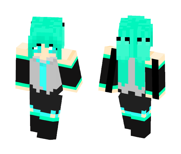 Hatsune Miku - Vocaloid - - Female Minecraft Skins - image 1