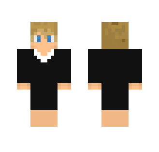 Black Shirt Blonde Boy - Boy Minecraft Skins - image 2