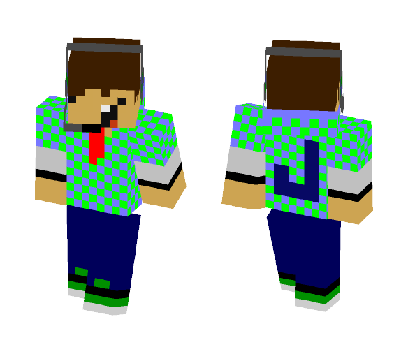 Download Free DERP NOOB Skin for Minecraft image 1 DERP NOOB - Male Minecraft Skins - image 1