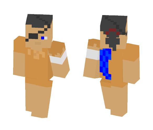 Eyepatch Blue Angel - Male Minecraft Skins - image 1