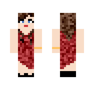 Girl with red dress