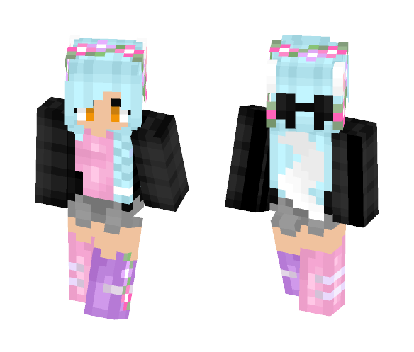 Download Free Cute Wolf Girl ;3 Skin for Minecraft image 1 Cute Wolf Girl ;3 - Cute Girls Minecraft Skins - image 1