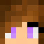 Download Free Purple Eye Girl First Skin Skin for Minecraft image 3 Purple Eye Girl First Skin - Girl Minecraft Skins - image 3