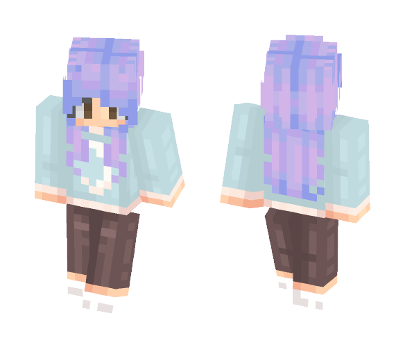 Download Free *.• Galaxy Hair •.* // OC Skin for Minecraft image 1 *.• Galaxy Hair •.* // OC - Female Minecraft Skins - image 1