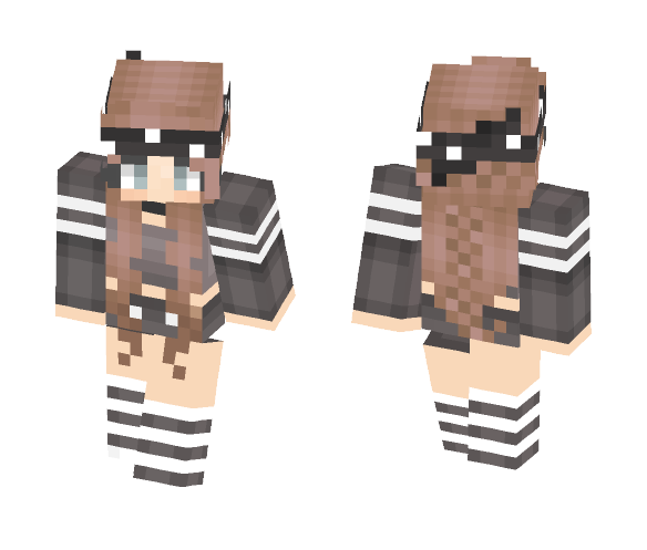 Bandana Brunette - Female Minecraft Skins - image 1