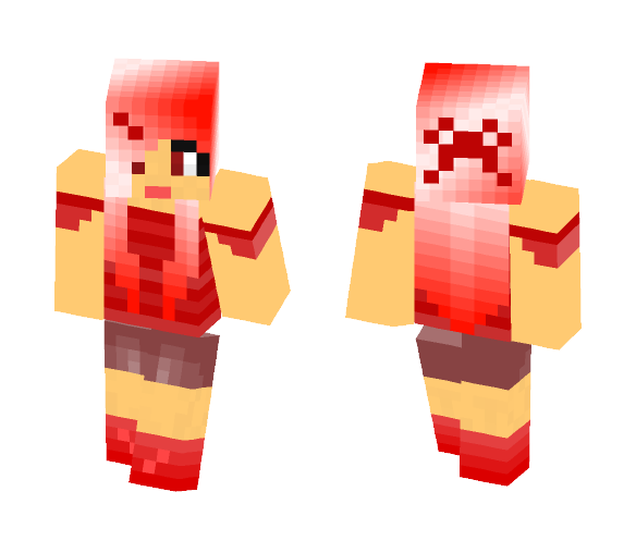 Red girl - Girl Minecraft Skins - image 1