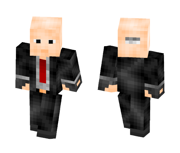 Agent 47 [Hitman] (Moving eyes) - Male Minecraft Skins - image 1