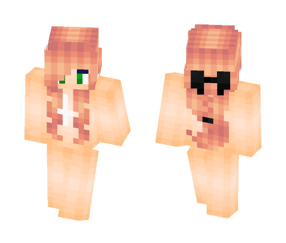 Download Free Beautiful Hair for Girls Skin for Minecraft image 1 Beautiful Hair for Girls - Color Haired Girls Minecraft Skins - image 1
